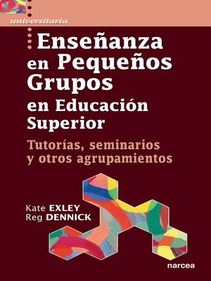 cover image of Enseñanza en pequeños grupos en Educación Superior